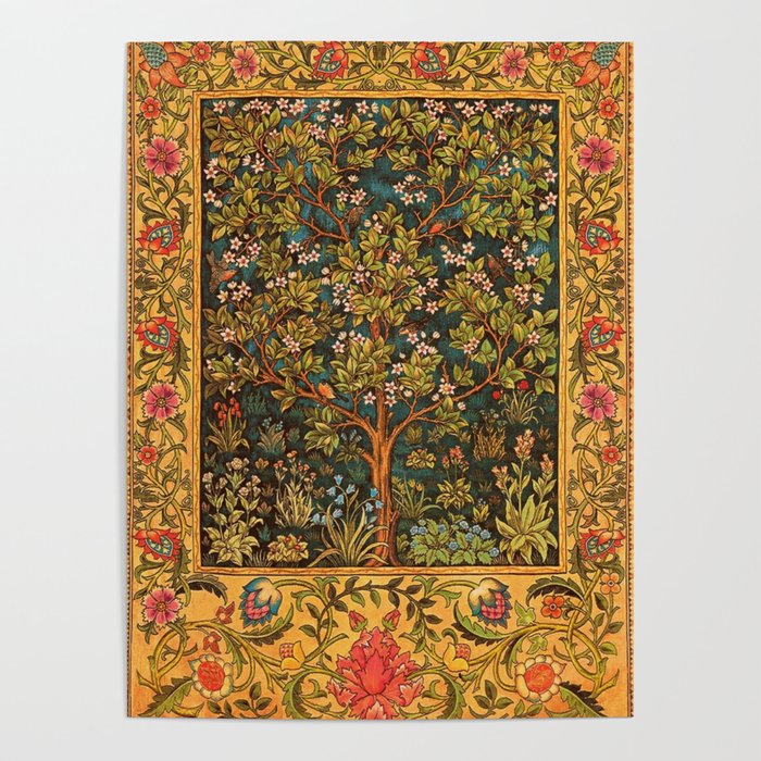 William Morris Tree Of Life,No, 02. Poster Gallery Image 1
