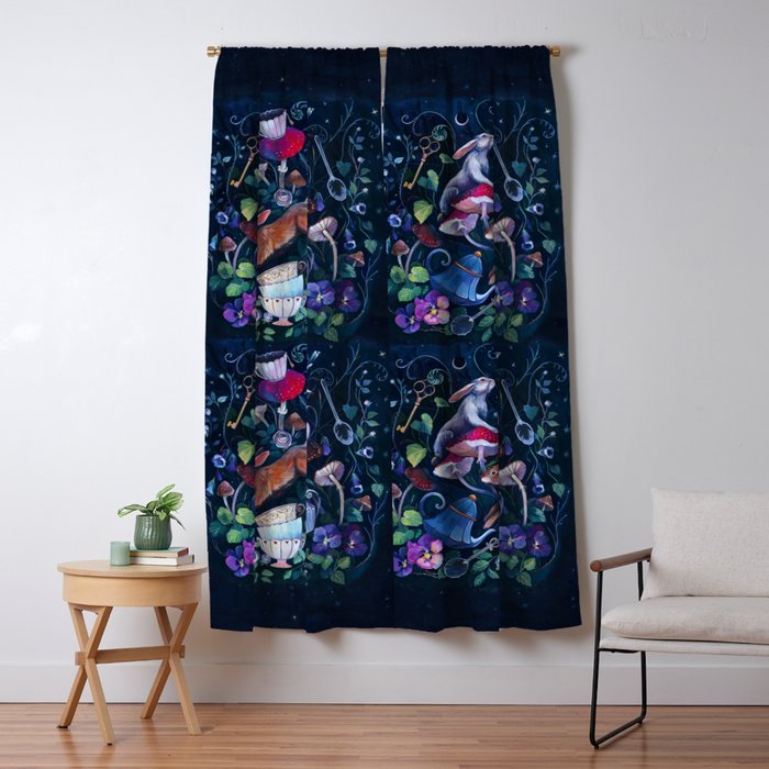 Wonderland Tea Party Window Curtain Gallery Image 5