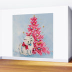 Retro Christmas, Vintage Christmas Kitten Wall Mural Gallery Image 2