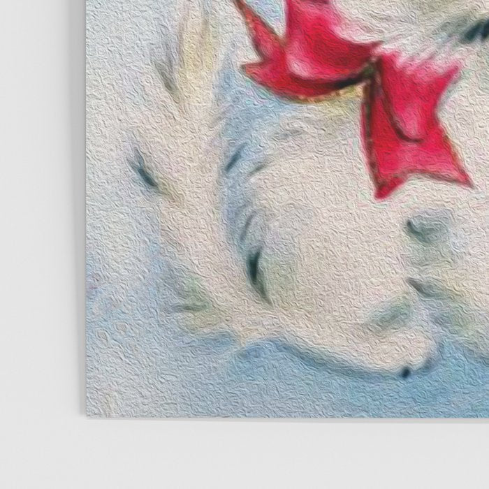 Retro Christmas, Vintage Christmas Kitten Poster Gallery Image 3