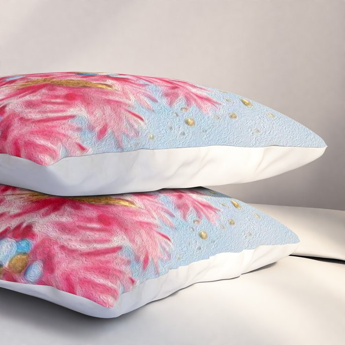 Retro Christmas, Vintage Christmas Kitten Pillow Sham Gallery Image 3