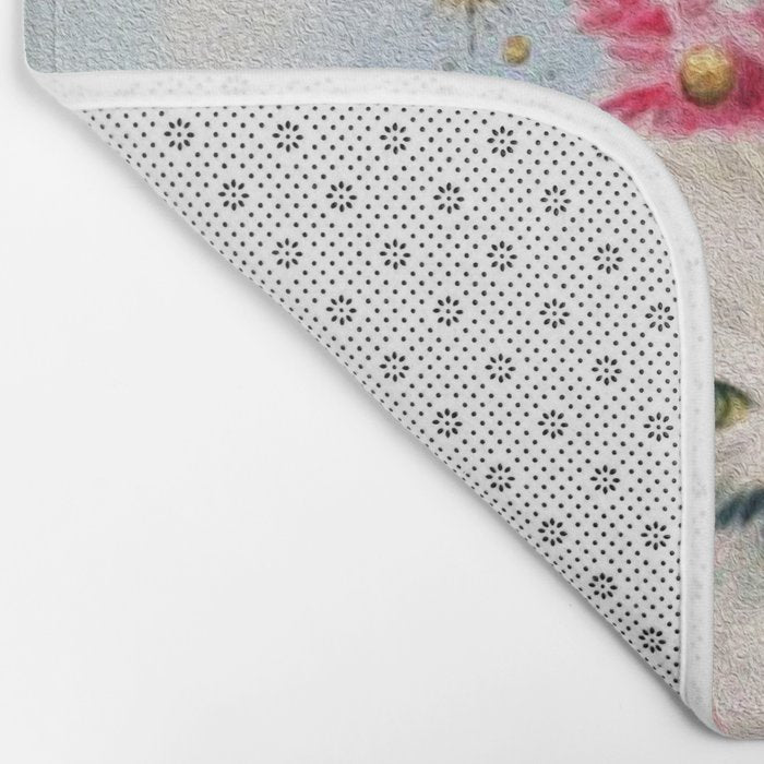 Retro Christmas, Vintage Christmas Kitten Bath Mat Gallery Image 2