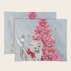 Retro Christmas, Vintage Christmas Kitten Placemat Gallery Image 1