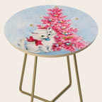 Retro Christmas, Vintage Christmas Kitten Side Table Gallery Image 2
