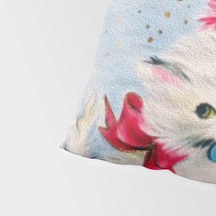 Retro Christmas, Vintage Christmas Kitten Pillow Sham Gallery Image 4
