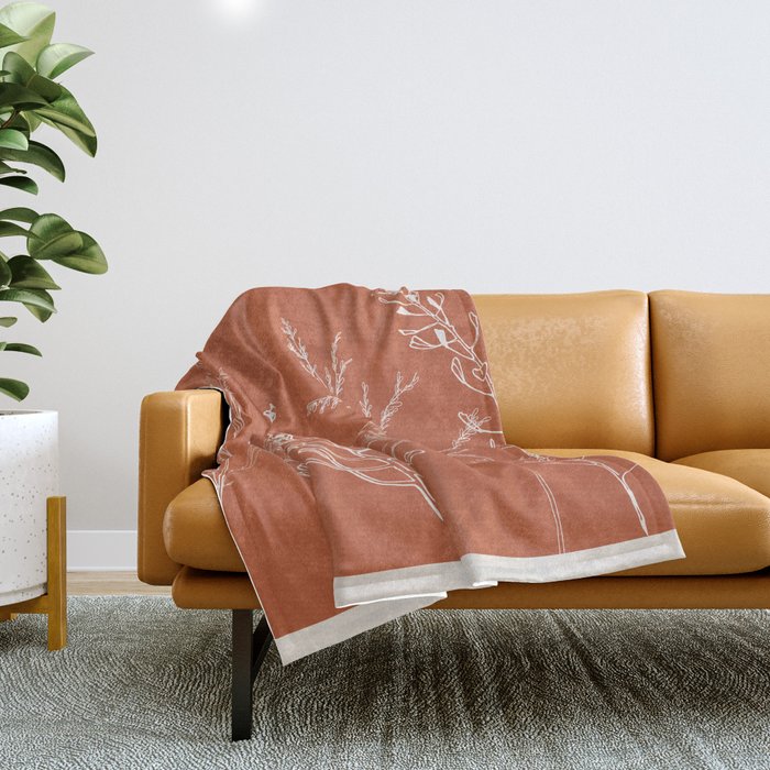 Minimalist Grass 3 Throw Blanket Gallery Image 1