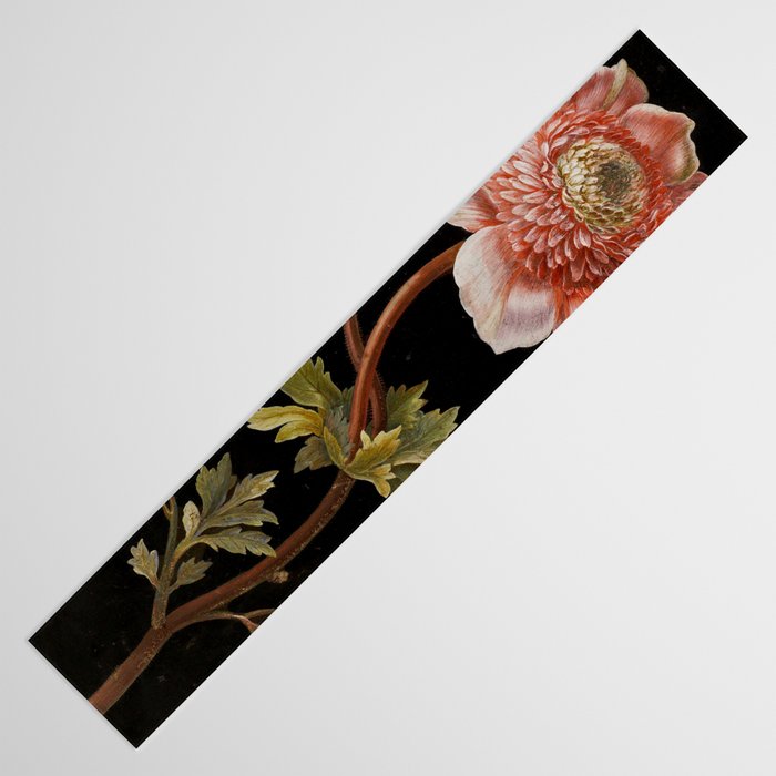 Peonies with a butterfly - Johann Christoph Bayer -1812- Antique Lifelike Botanical Nature Painting Table Runner Gallery Image 3