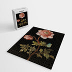 Peonies with a butterfly - Johann Christoph Bayer -1812- Antique Lifelike Botanical Nature Painting Jigsaw Puzzle Gallery Image 2