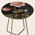 Peonies with a butterfly - Johann Christoph Bayer -1812- Antique Lifelike Botanical Nature Painting Side Table Gallery Image 2
