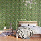 Gnomes In the Garden Green Wallpaper Gallery Image 3