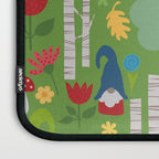Gnomes In the Garden Green Laptop Sleeve Gallery Image 3