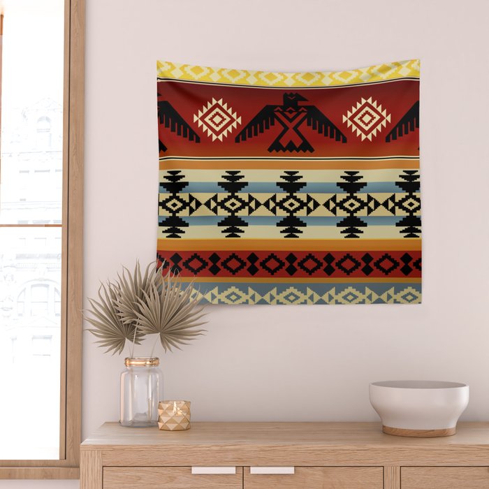 Thunderbird | Native American Pattern Wall Tapestry Gallery Image 2