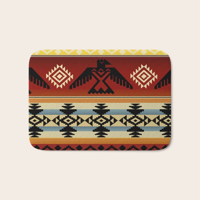 Thunderbird | Native American Pattern Bath Mat Gallery Image 1