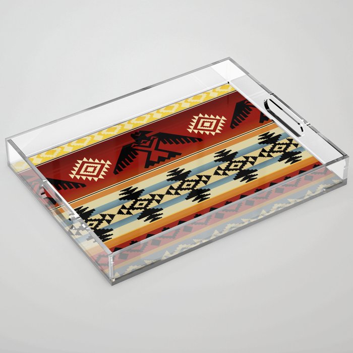 Thunderbird | Native American Pattern Acrylic Tray Gallery Image 1