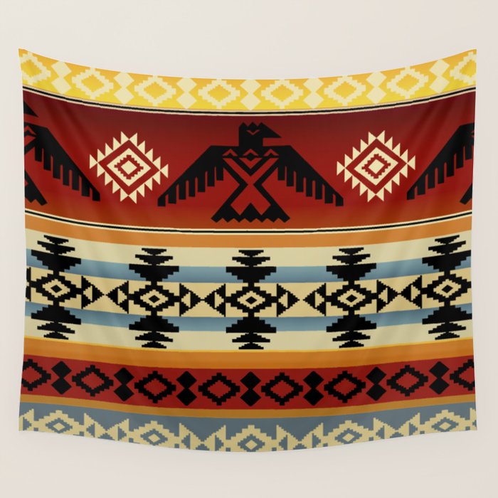 Thunderbird | Native American Pattern Wall Tapestry Gallery Image 4