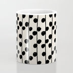 Dots / Black & White Pattern Coffee Mug Gallery Image 4