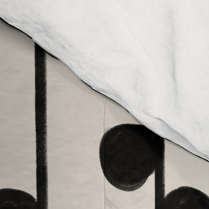 Dots / Black & White Pattern Comforter Gallery Image 4