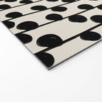 Dots / Black & White Pattern Welcome Mat Gallery Image 2