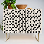 Dots / Black & White Pattern Credenza Gallery Image 1