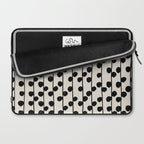 Dots / Black & White Pattern Laptop Sleeve Gallery Image 2