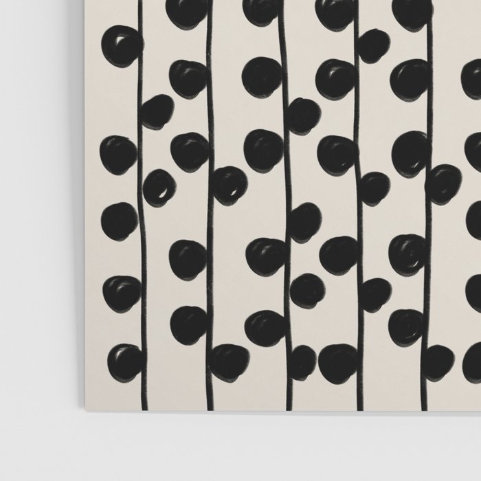 Dots / Black & White Pattern Poster Gallery Image 3