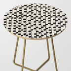 Dots / Black & White Pattern Side Table Gallery Image 2