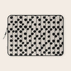 Dots / Black & White Pattern Laptop Sleeve Gallery Image 1
