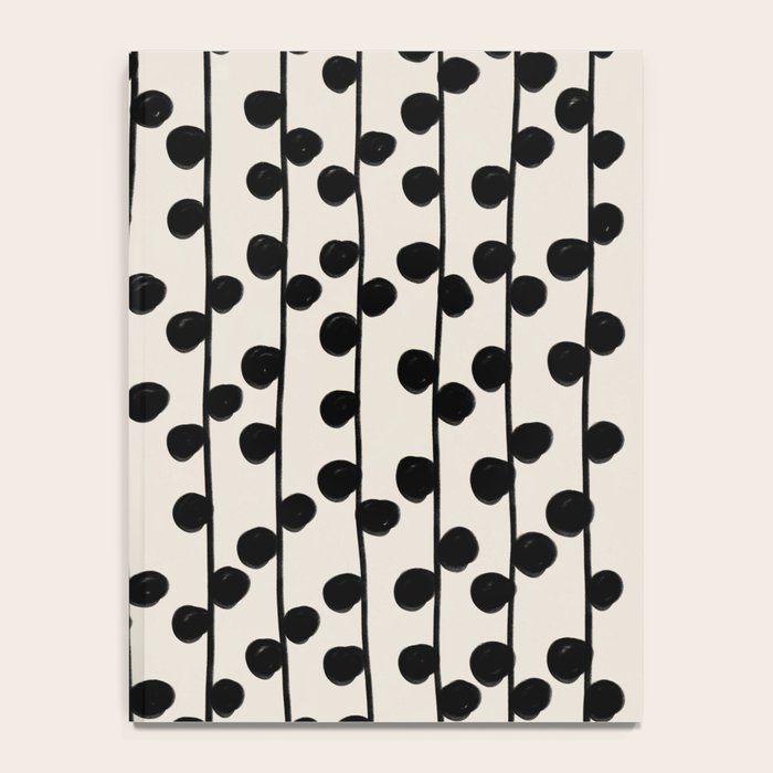 Dots / Black & White Pattern Notebook Gallery Image 4