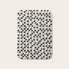 Dots / Black & White Pattern Bath Mat Gallery Image 1
