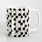 Dots / Black & White Pattern Coffee Mug Gallery Image 1