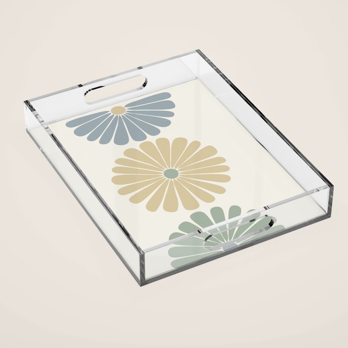 Retro Summer Daisies II Acrylic Tray Gallery Image 1