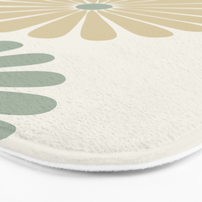 Retro Summer Daisies II Bath Mat Gallery Image 3