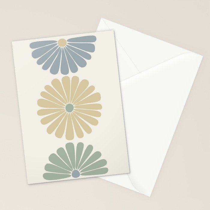 Retro Summer Daisies II Stationery Card Gallery Image 2