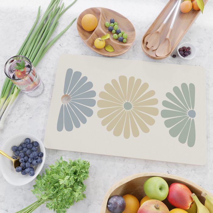 Retro Summer Daisies II Cutting Board Gallery Image 2
