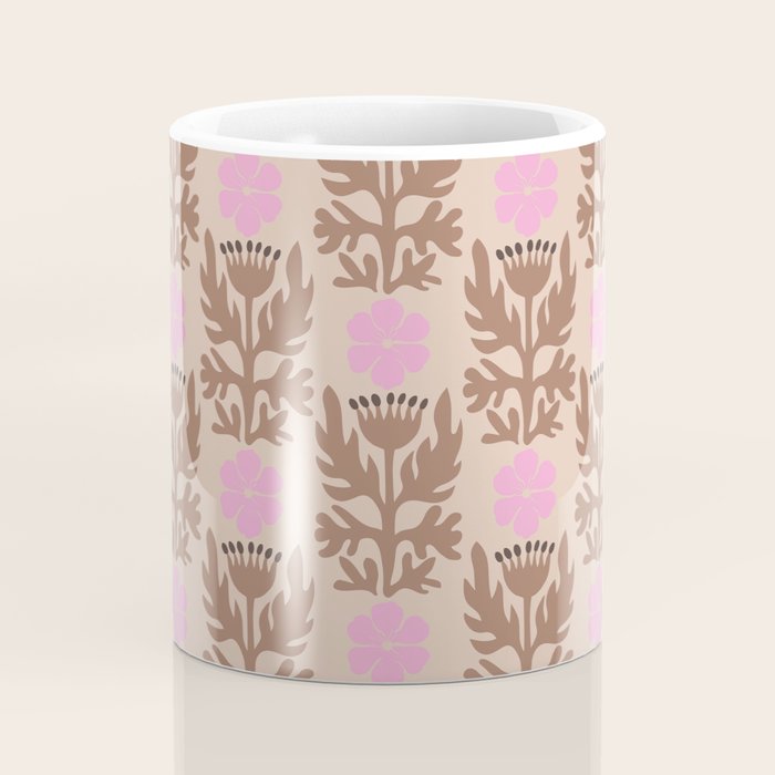 CELIE FLOWER PATCH Inspired by PANTONE 17 1230 Mocha Mousse Coffee Mug Gallery Image 4