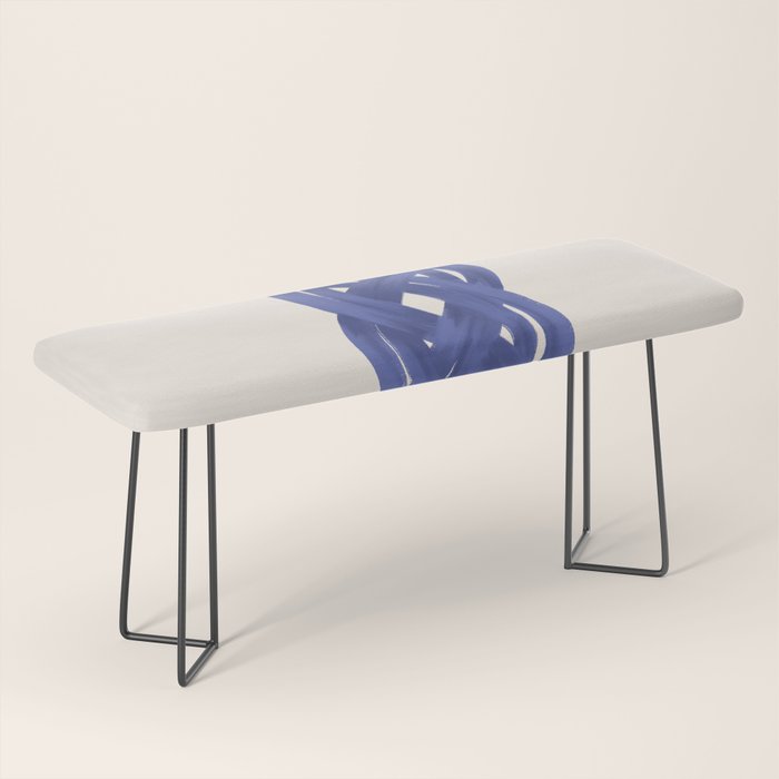 Nautical Knot Art Print  Minimalist Blue Rope Illustration Bench Gallery Image 1
