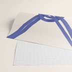 Nautical Knot Art Print  Minimalist Blue Rope Illustration Wrapping Paper Gallery Image 2