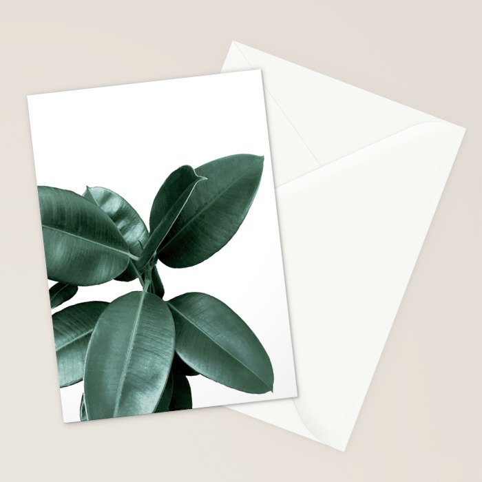 Rubber fig Plant Stationery Card Gallery Image 2