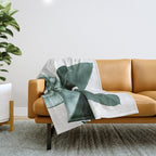 Rubber fig Plant Throw Blanket Gallery Image 1