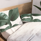 Rubber fig Plant Pillow Sham Gallery Image 2