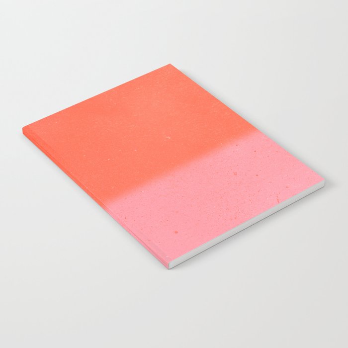 Color Block Coral Pink Peach Orange Abstract Modern Notebook Gallery Image 1