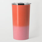 Color Block Coral Pink Peach Orange Abstract Modern Travel Mug Gallery Image 1