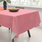 Color Block Coral Pink Peach Orange Abstract Modern Tablecloth Gallery Image 3