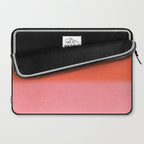 Color Block Coral Pink Peach Orange Abstract Modern Laptop Sleeve Gallery Image 2