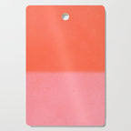 Color Block Coral Pink Peach Orange Abstract Modern Cutting Board Gallery Image 1