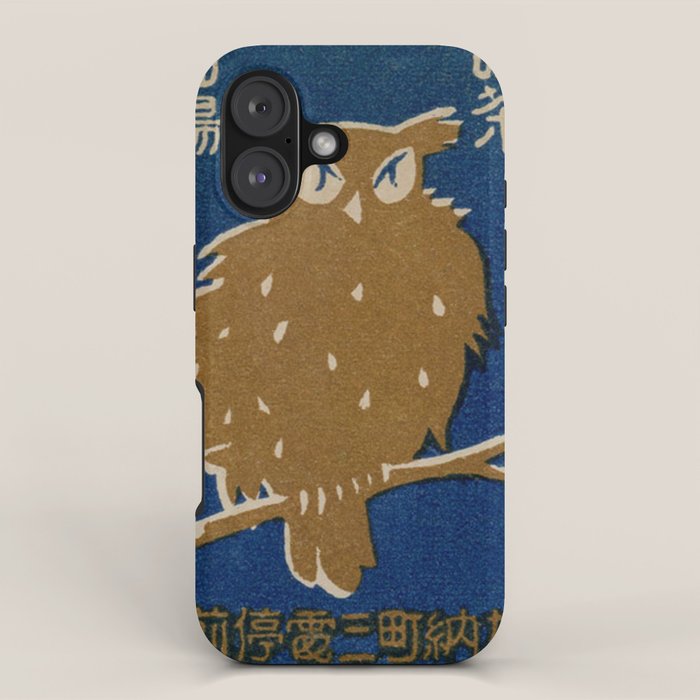 Vintage Japanese Owl iPhone Case Gallery Image 1