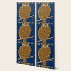Vintage Japanese Owl Wallpaper Gallery Image 2