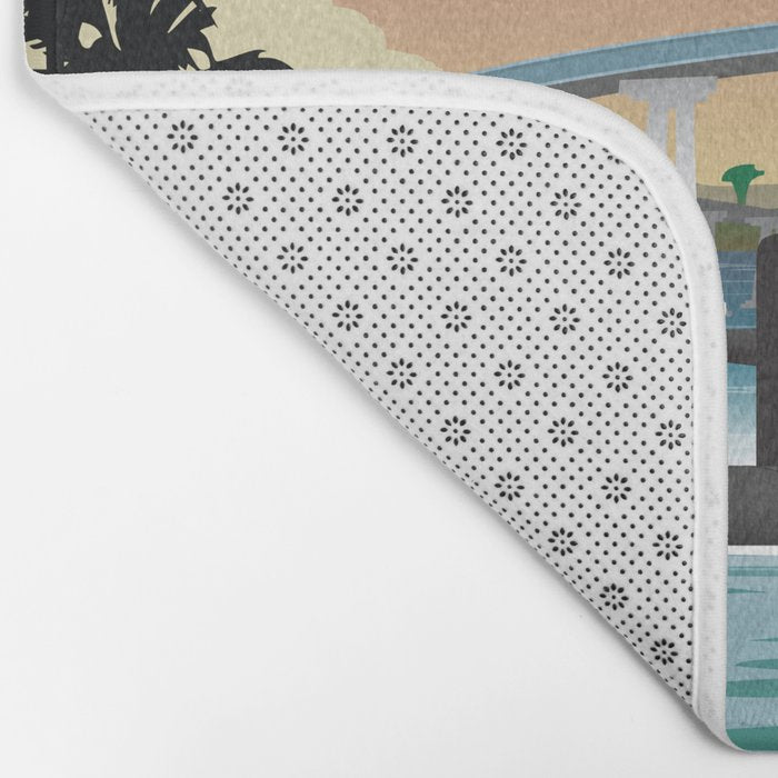 San Diego, CA - Submarine Homeport Bath Mat Gallery Image 2