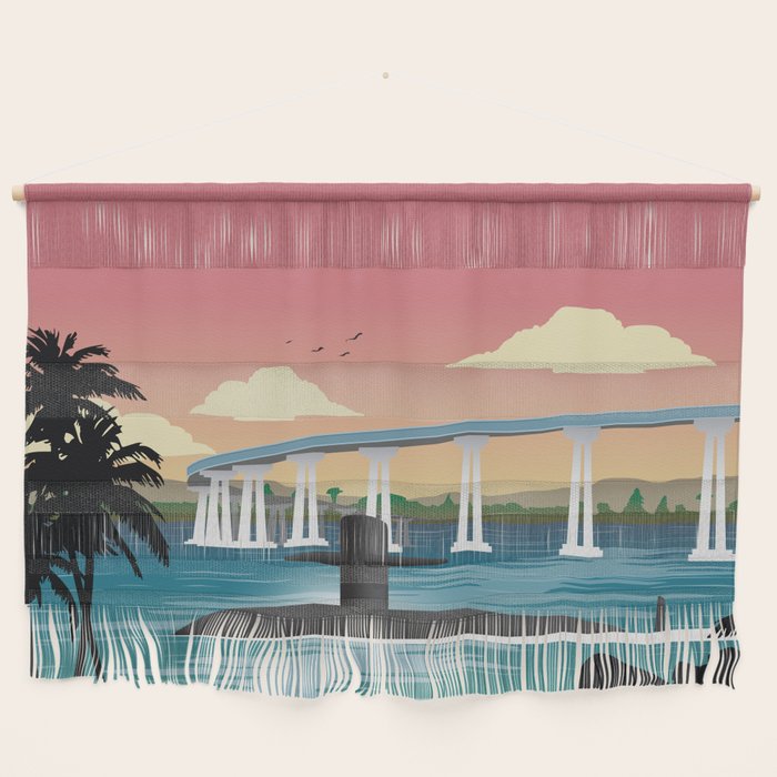 San Diego, CA - Submarine Homeport Wall Hanging Gallery Image 1