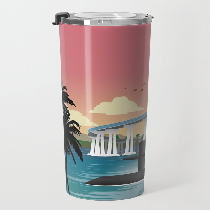 San Diego, CA - Submarine Homeport Travel Mug Gallery Image 3